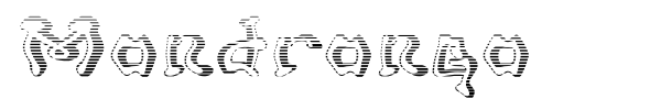 Mondrongo font preview